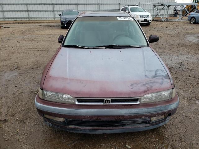 1HGCB7565MA193180 - 1991 HONDA ACCORD EX BURGUNDY photo 5