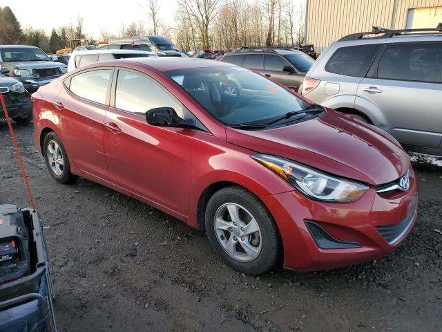 5NPDH4AE1FH642542 - 2015 HYUNDAI ELANTRA SE BURGUNDY photo 4