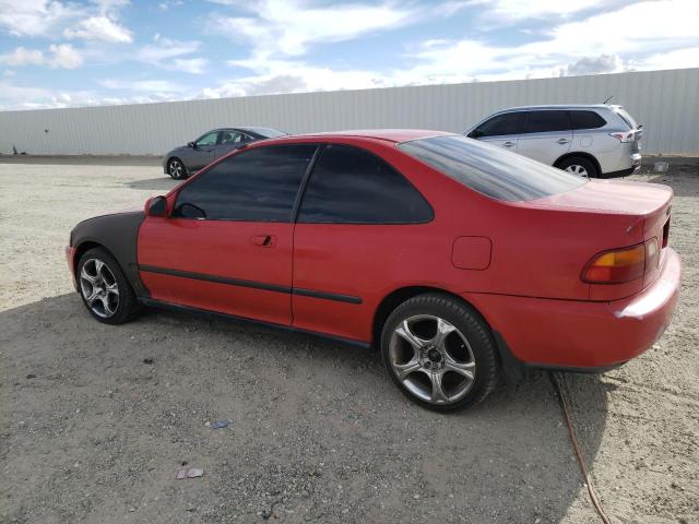 1HGEJ1264PL047892 - 1993 HONDA CIVIC EX RED photo 2