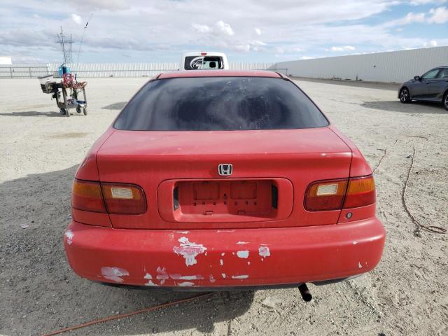 1HGEJ1264PL047892 - 1993 HONDA CIVIC EX RED photo 6