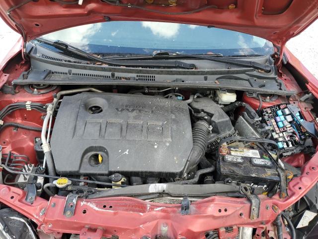 5YFBURHE6FP214412 - 2015 TOYOTA COROLLA L RED photo 11