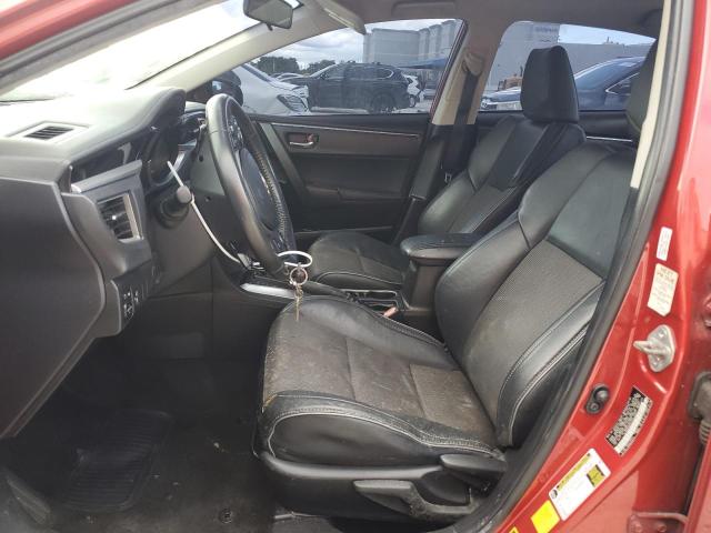 5YFBURHE6FP214412 - 2015 TOYOTA COROLLA L RED photo 7