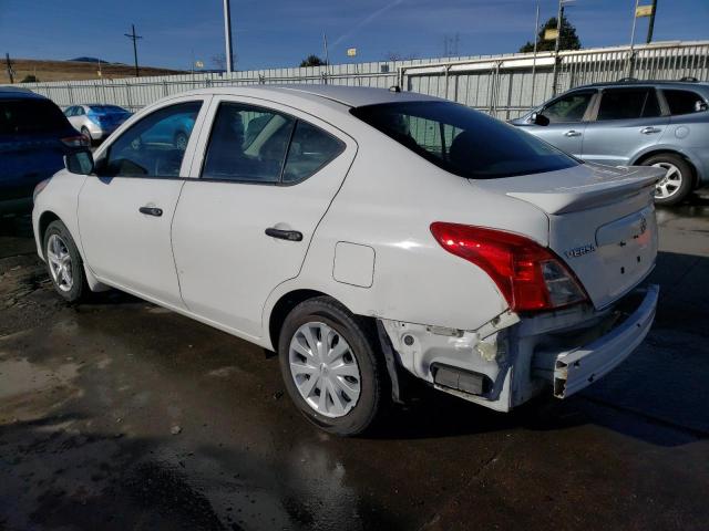 3N1CN7AP8HL832089 - 2017 NISSAN VERSA S WHITE photo 2