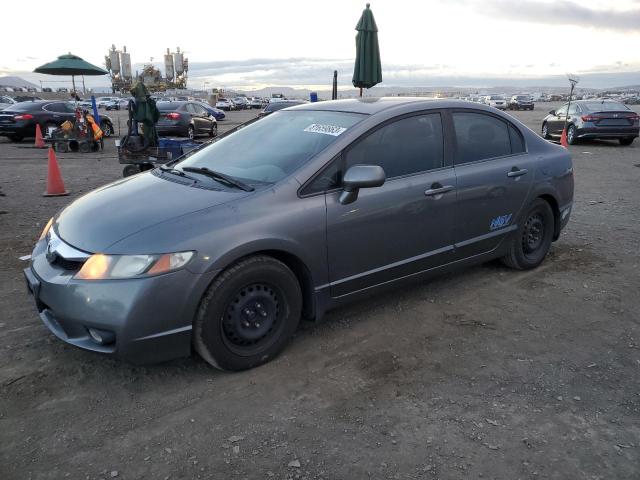 19XFA4F59AE000685 - 2010 HONDA CIVIC GX GRAY photo 1