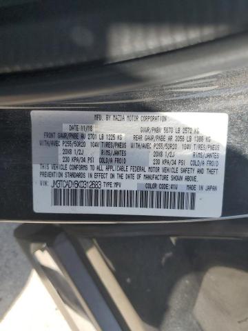 JM3TCADY6K0312683 - 2019 MAZDA CX-9 GRAND TOURING BLACK photo 13