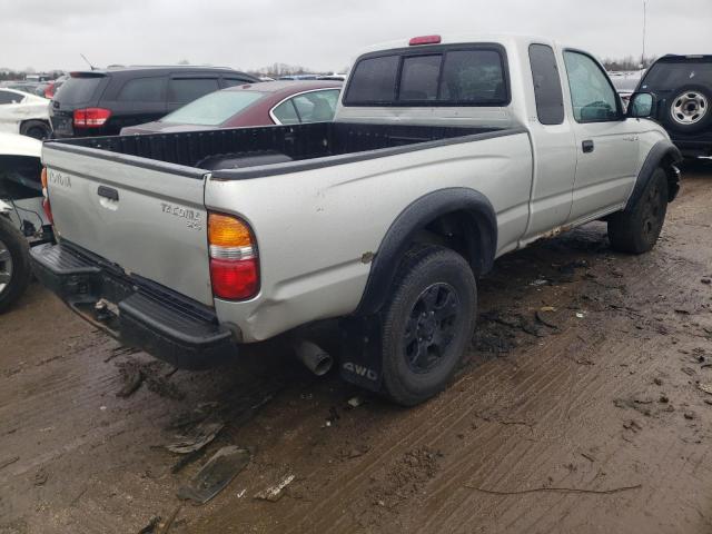 5TEWM72N02Z099132 - 2002 TOYOTA TACOMA XTRACAB SILVER photo 3