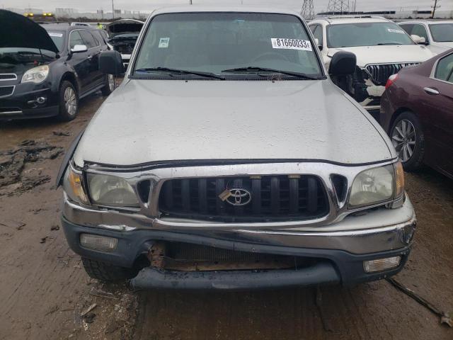 5TEWM72N02Z099132 - 2002 TOYOTA TACOMA XTRACAB SILVER photo 5