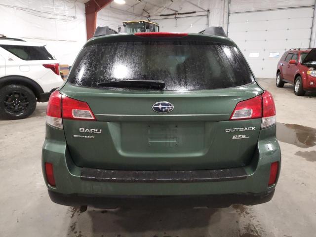 4S4BRBAC2B3429706 - 2011 SUBARU OUTBACK 2.5I GREEN photo 6