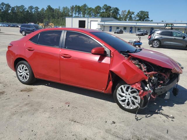 2T1BURHE4HC829138 - 2017 TOYOTA COROLLA L RED photo 4