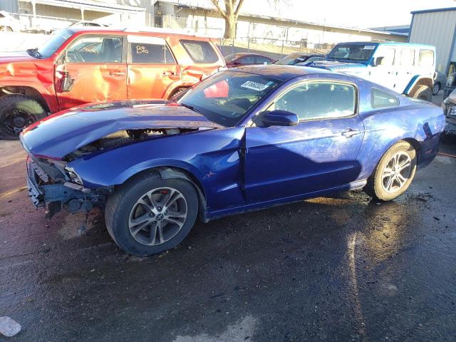 1ZVBP8AM0E5304845 - 2014 FORD MUSTANG BLUE photo 1