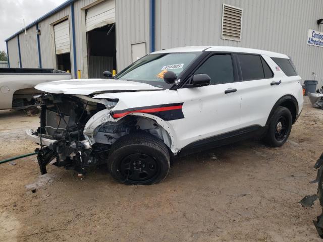 1FM5K8AB3MGB46903 - 2021 FORD EXPLORER POLICE INTERCEPTOR Weiß Foto 1