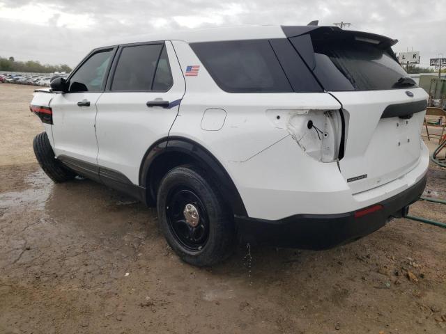 1FM5K8AB3MGB46903 - 2021 FORD EXPLORER POLICE INTERCEPTOR WHITE photo 2