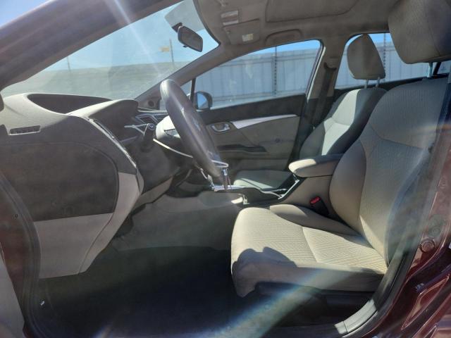 2HGFB2F80FH529435 - 2015 HONDA CIVIC EX 勃艮第红 照片 7