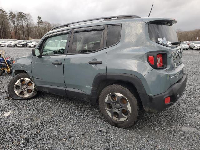 ZACCJBAB7HPG28925 - 2017 JEEP RENEGADE SPORT TEAL photo 2