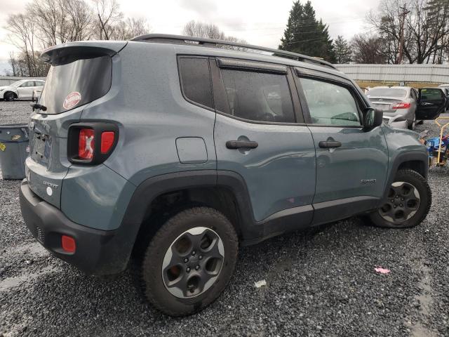 ZACCJBAB7HPG28925 - 2017 JEEP RENEGADE SPORT TEAL photo 3