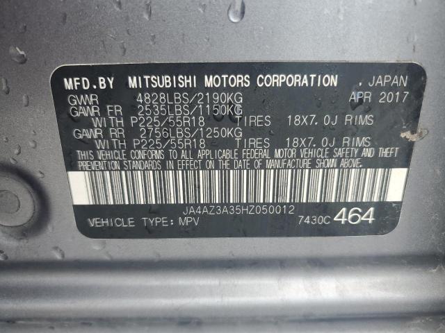 JA4AZ3A35HZ050012 - 2017 MITSUBISHI OUTLANDER SE SILVER photo 13