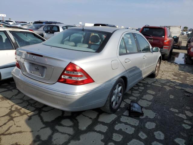 WDBRF61J62F255332 - 2002 MERCEDES-BENZ C 240 SILVER photo 3