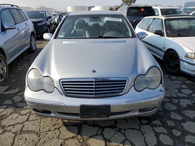 WDBRF61J62F255332 - 2002 MERCEDES-BENZ C 240 SILVER photo 5