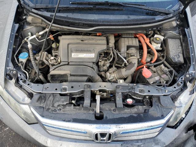 JHMFB4F37CS009380 - 2012 HONDA CIVIC HYBRID L GRAY photo 11