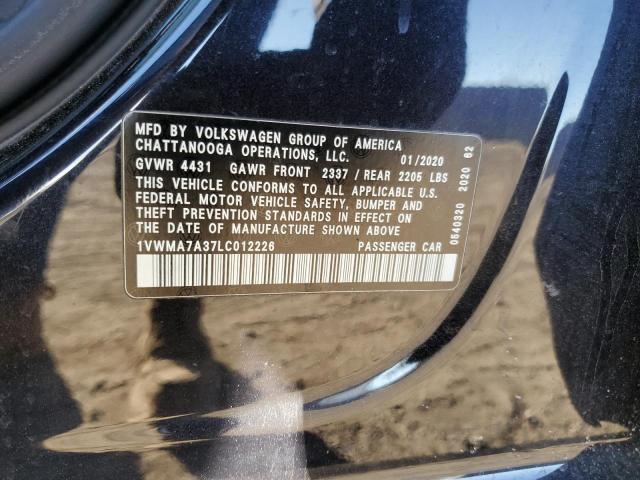 1VWMA7A37LC012226 - 2020 VOLKSWAGEN PASSAT R-LINE Qara foto 12