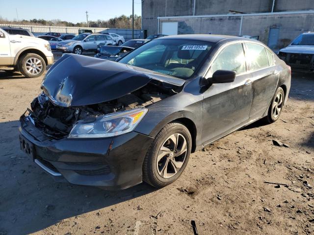 1HGCR2F38HA258452 - 2017 HONDA ACCORD LX BLACK photo 1