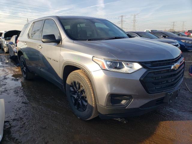 1GNEVFKW6MJ142131 - 2021 CHEVROLET TRAVERSE LS GRAY photo 4