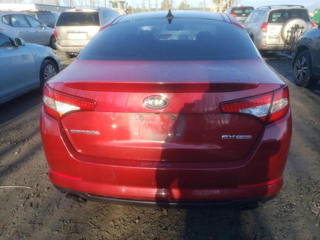 5XXGR4A62CG004892 - 2012 KIA OPTIMA SX RED photo 6