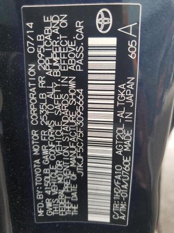 JTKJF5C75F3095664 - 2015 TOYOTA SCION TC Чорний фото 12