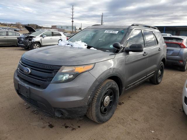 1FM5K8AR8DGA68454 - 2013 FORD EXPLORER POLICE INTERCEPTOR GRAY photo 1