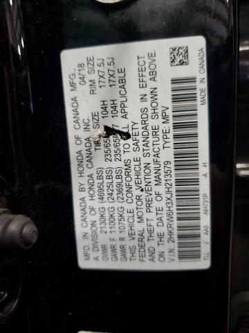 2HKRW6H3XJH213579 - 2018 HONDA CR-V LX أسود صورة 13