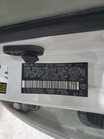 JTDKN3DU0B5369732 - 2011 TOYOTA PRIUS 白色 照片 13