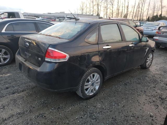 1FAHP35N78W180676 - 2008 FORD FOCUS SE BLACK photo 3