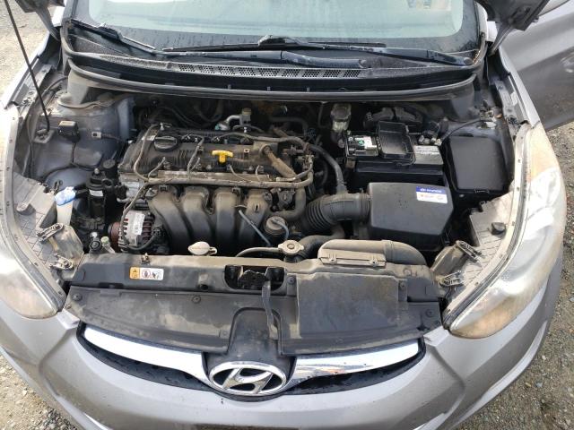 KMHDH4AE6CU252338 - 2012 HYUNDAI ELANTRA GLS GRAY photo 11