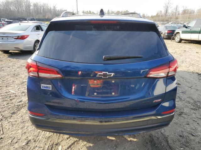 3GNAXWEV8NS153935 - 2022 CHEVROLET EQUINOX RS BLUE photo 6