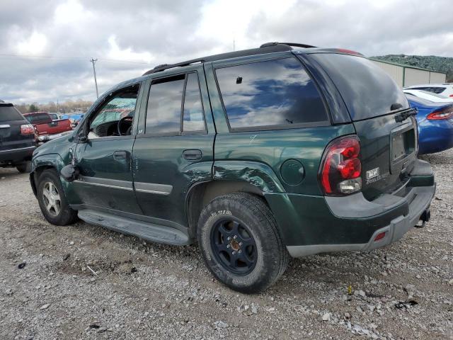 1GNDT13SX22524217 - 2002 CHEVROLET TRAILBLAZE GREEN photo 2