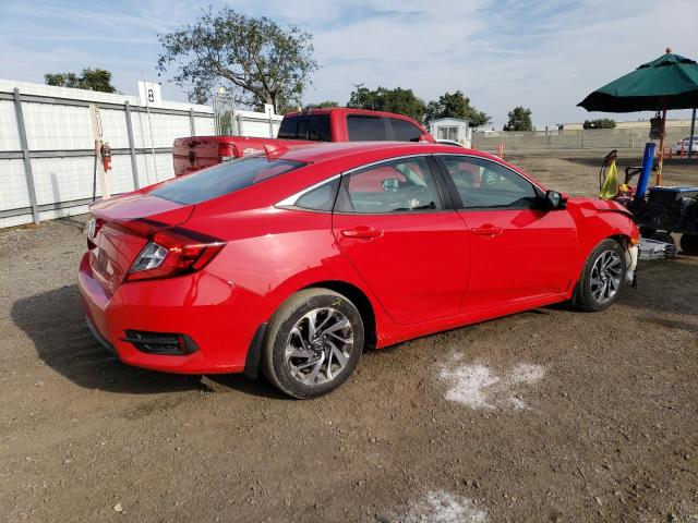 2HGFC2F71JH551165 - 2018 HONDA CIVIC EX RED photo 3