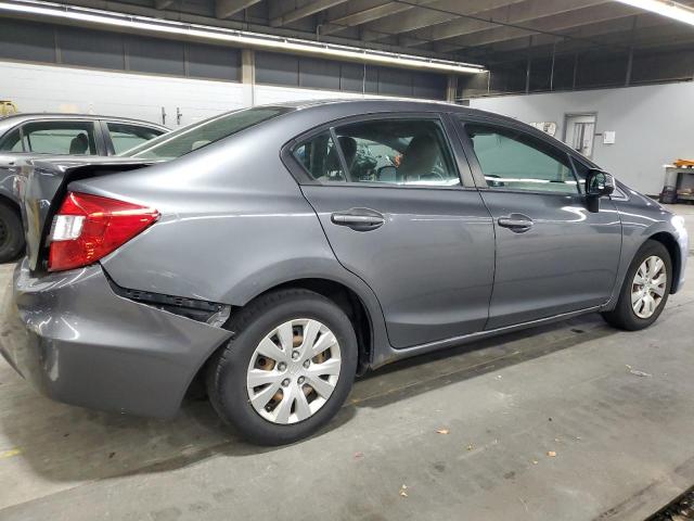 19XFB2F50CE072248 - 2012 HONDA CIVIC LX ნაცრისფერი ფოტო 3