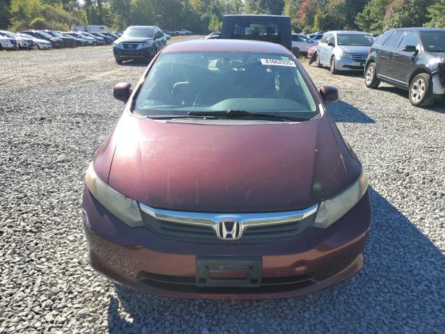 2HGFB2F56CH544121 - 2012 HONDA CIVIC LX MAROON photo 5