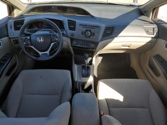 2HGFB2F56CH544121 - 2012 HONDA CIVIC LX MAROON photo 8