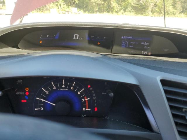 2HGFB2F56CH544121 - 2012 HONDA CIVIC LX MAROON photo 9