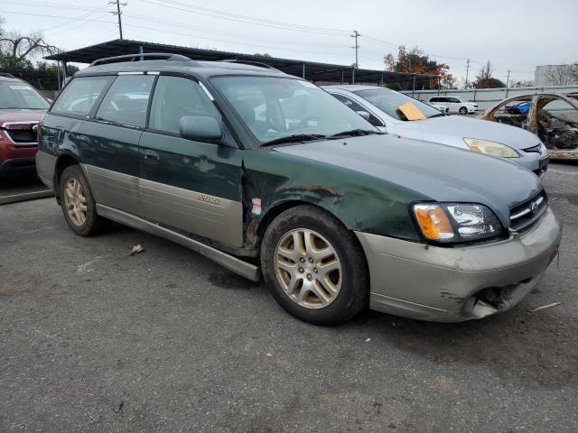 4S3BH686916667046 - 2001 SUBARU LEGACY OUTBACK LIMITED GREEN photo 4