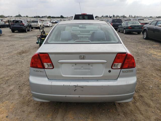 JHMES96604S003280 - 2004 HONDA CIVIC HYBRID SILVER photo 6