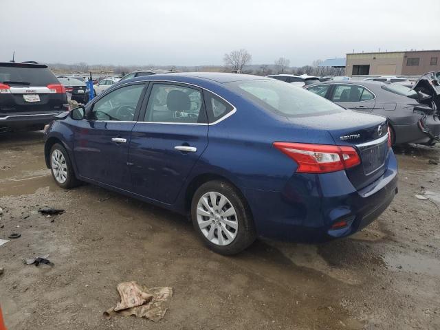 3N1AB7AP7JY326696 - 2018 NISSAN SENTRA S BLUE photo 2