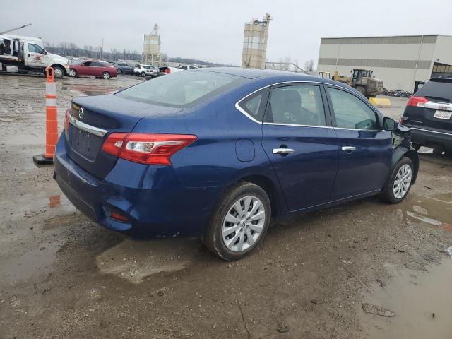 3N1AB7AP7JY326696 - 2018 NISSAN SENTRA S BLUE photo 3