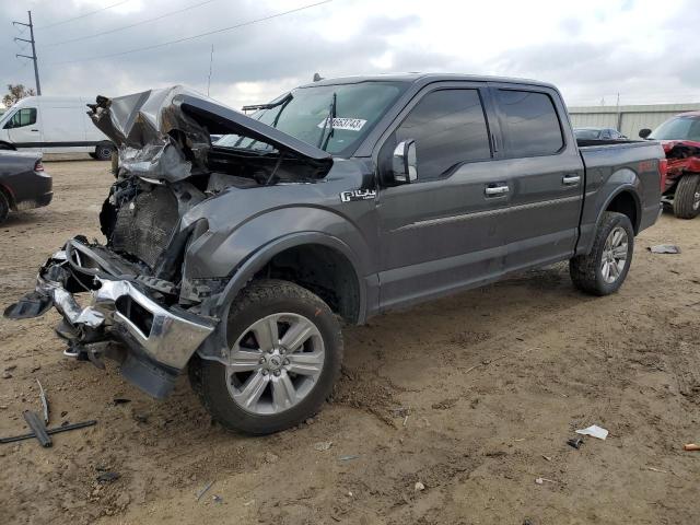 1FTEW1E58JKC47254 - 2018 FORD F150 SUPERCREW GRAY photo 1