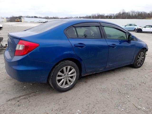 19XFB2F84CE070030 - 2012 HONDA CIVIC EX BLUE photo 3