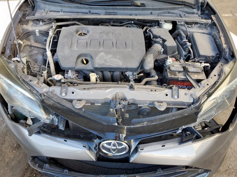 5YFBURHE1KP869684 - 2019 TOYOTA COROLLA L GRAY photo 11