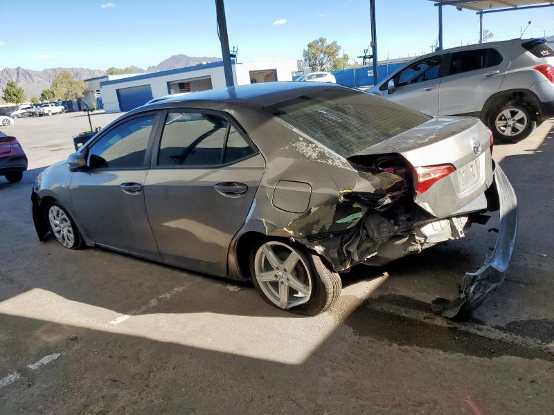 5YFBURHE1KP869684 - 2019 TOYOTA COROLLA L GRAY photo 2