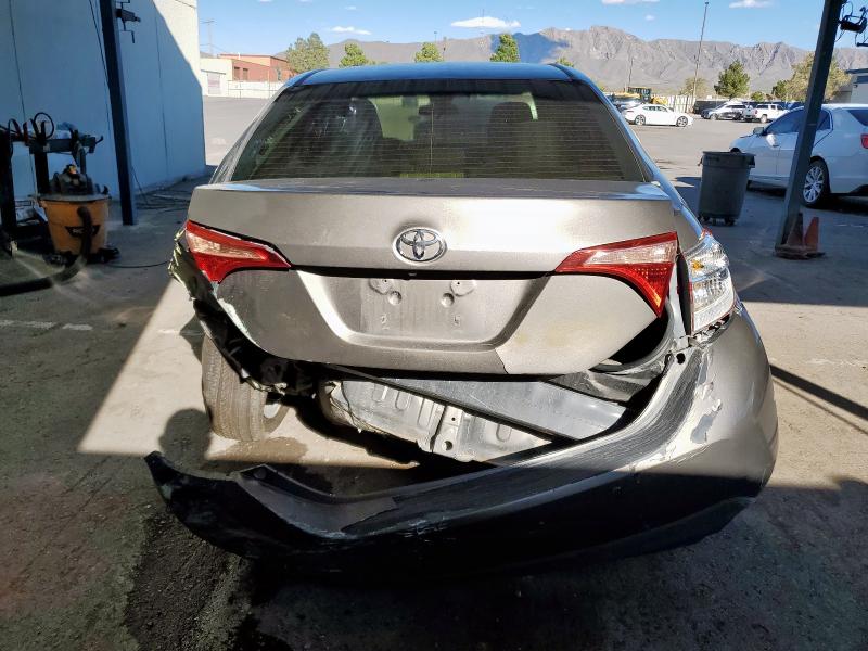 5YFBURHE1KP869684 - 2019 TOYOTA COROLLA L GRAY photo 6