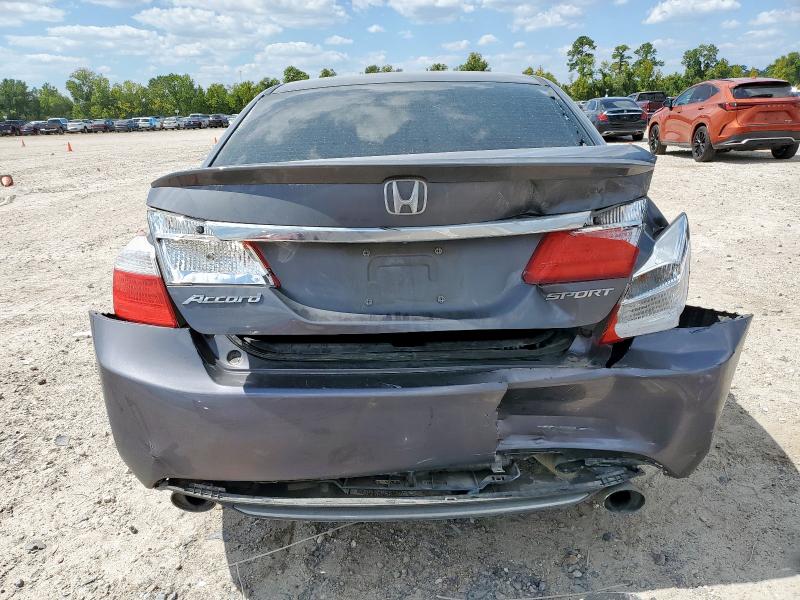 1HGCR2F57DA275125 - 2013 HONDA ACCORD SPORT ნაცრისფერი ფოტო 6